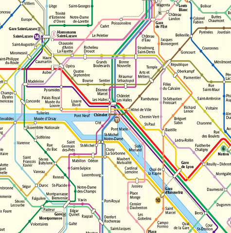 Paris Metro Map - Subway Travel Guide - Download the Map in PDF